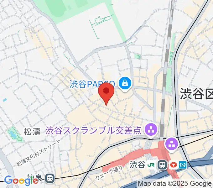 渋谷よしもと漫才劇場の地図