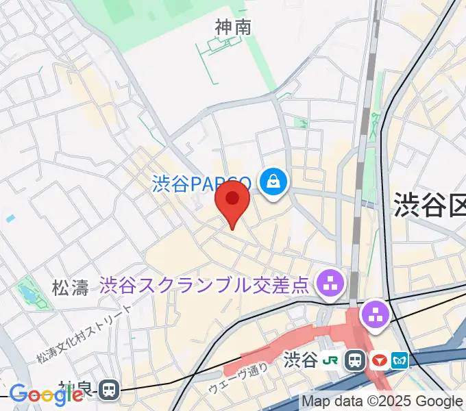 渋谷よしもと漫才劇場の地図