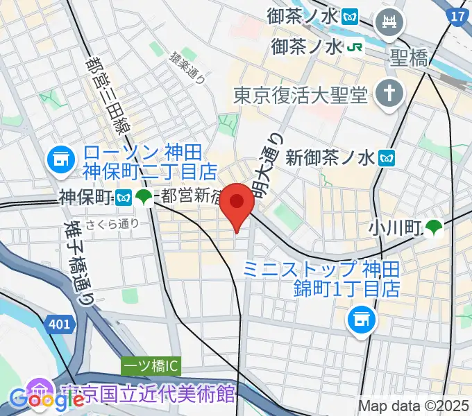 神保町よしもと漫才劇場の地図