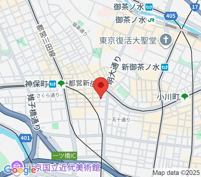 神保町よしもと漫才劇場の地図