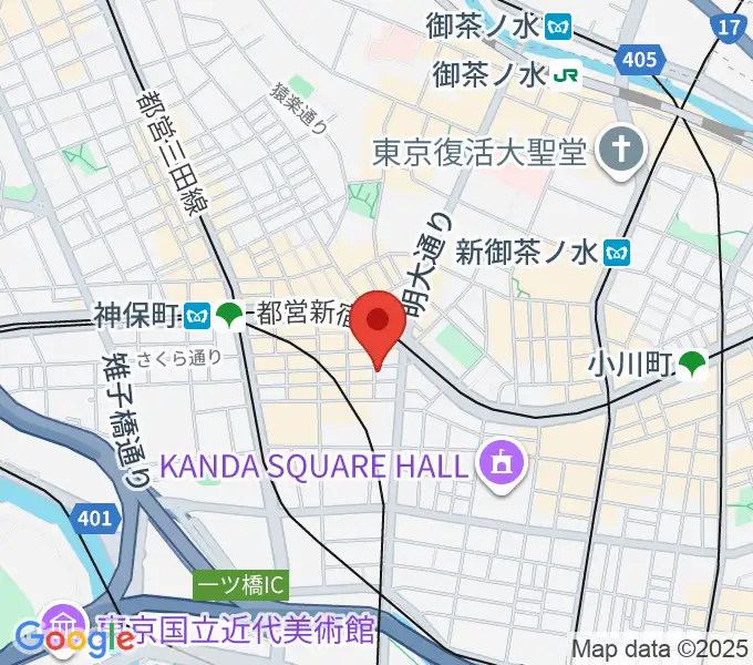 神保町よしもと漫才劇場の地図