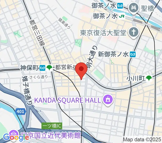 神保町よしもと漫才劇場の地図