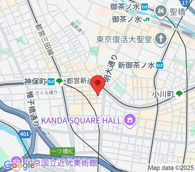 神保町よしもと漫才劇場の地図