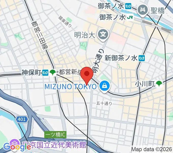 神保町よしもと漫才劇場の地図