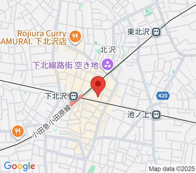 下北沢 本多劇場の地図
