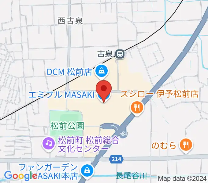 島村楽器エミフルMASAKI店の地図