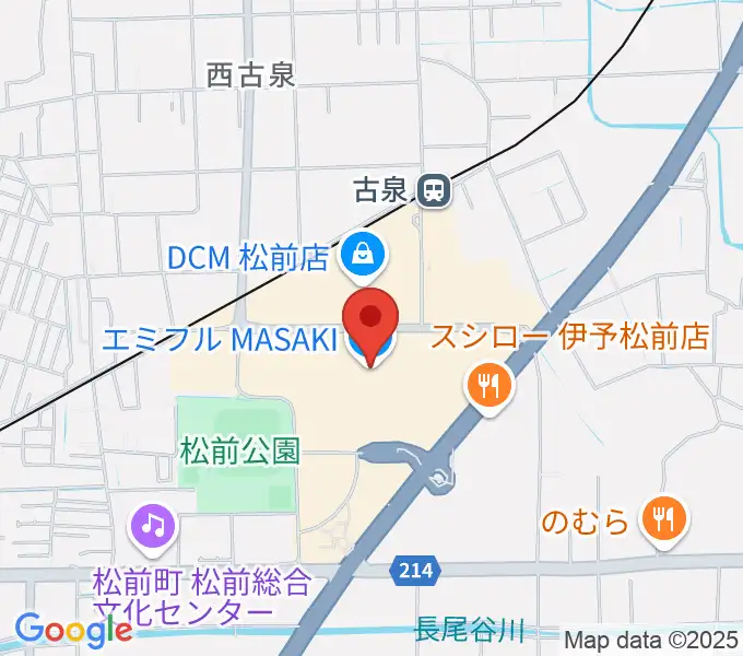 島村楽器エミフルMASAKI店の地図