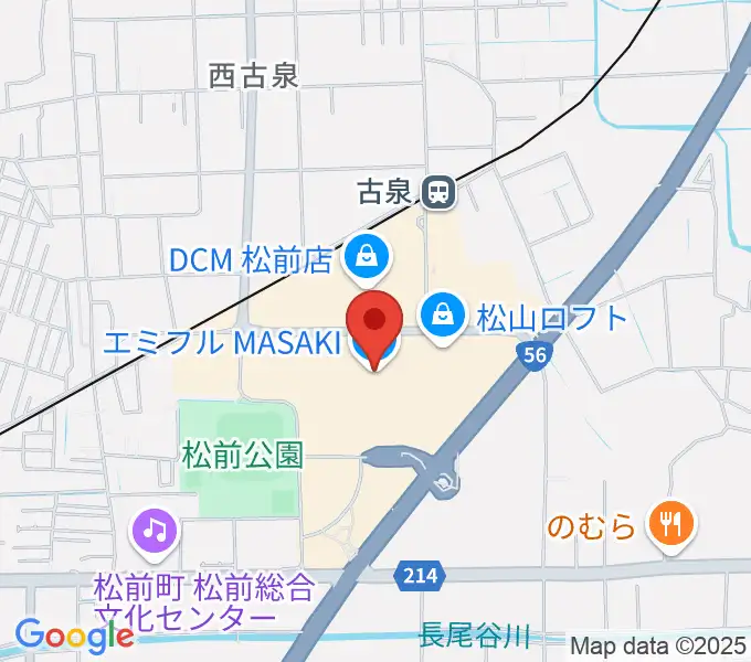 島村楽器エミフルMASAKI店の地図