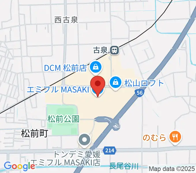 島村楽器エミフルMASAKI店の地図