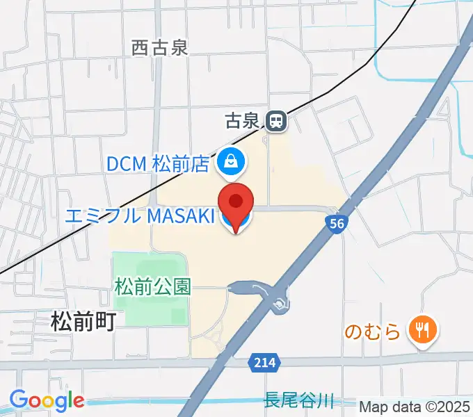 島村楽器エミフルMASAKI店の地図