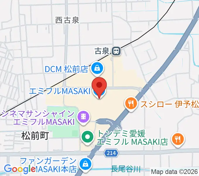 島村楽器エミフルMASAKI店の地図