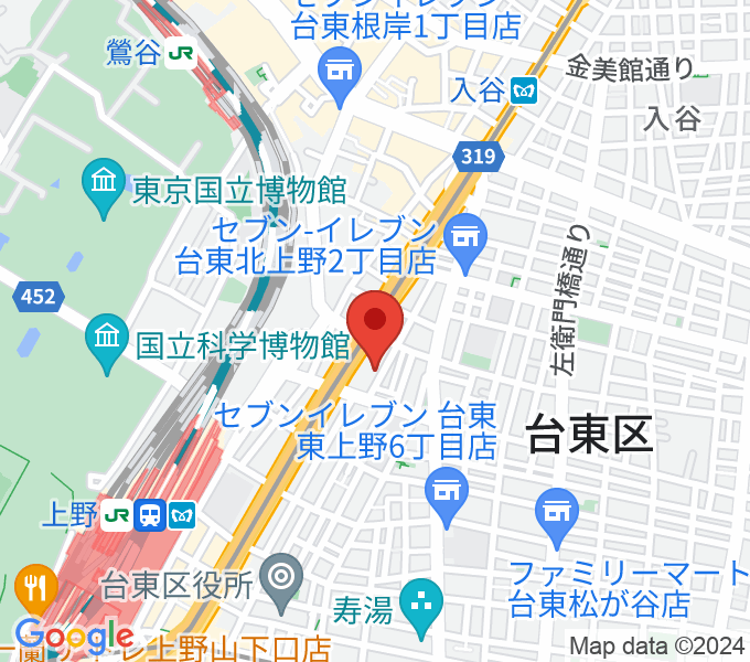 上野ストアハウスの場所