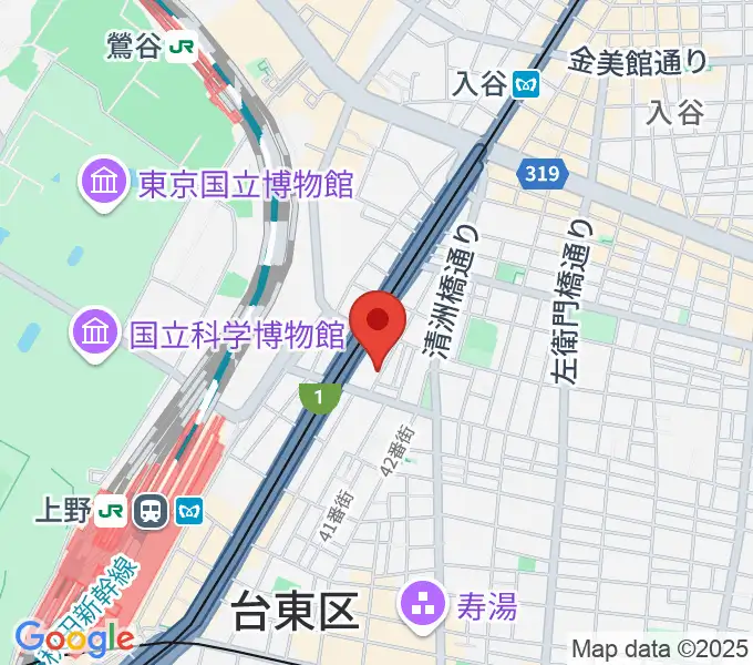 上野ストアハウスの地図