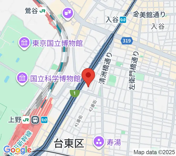 上野ストアハウスの地図