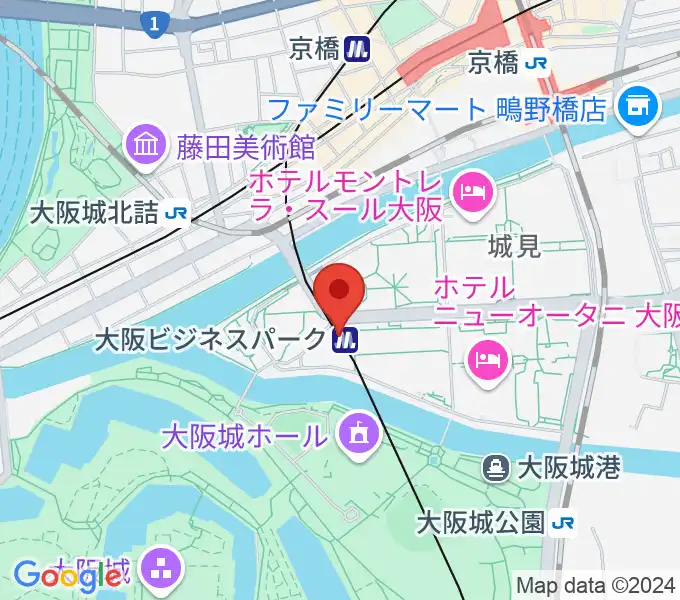 松下IMPホールの地図