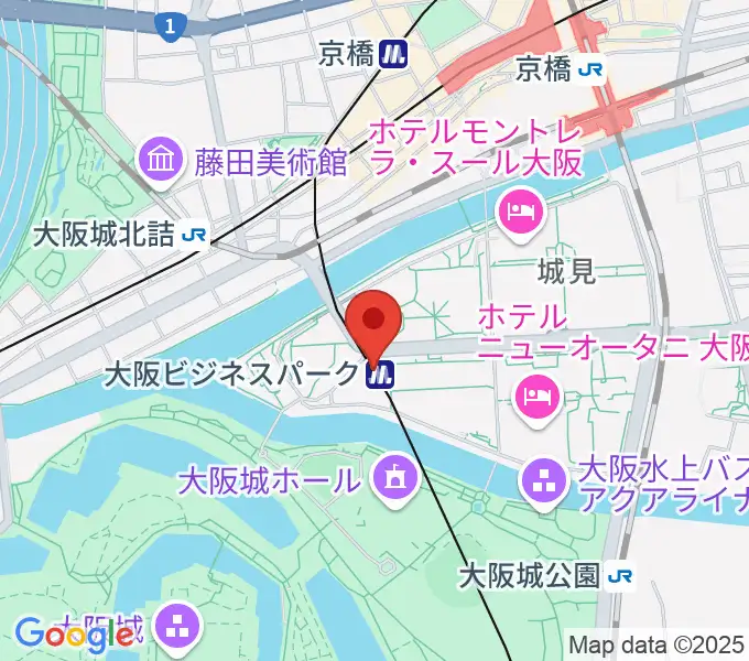 松下IMPホールの地図