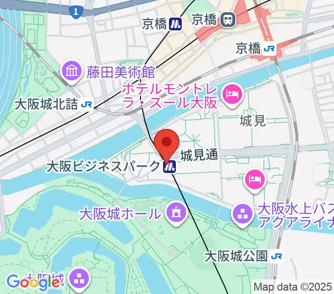 松下IMPホールの地図