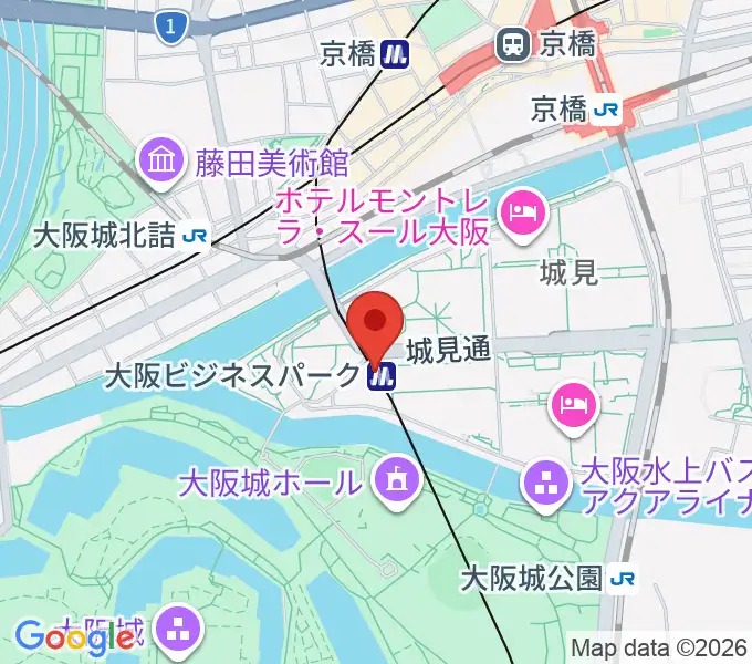 松下IMPホールの地図