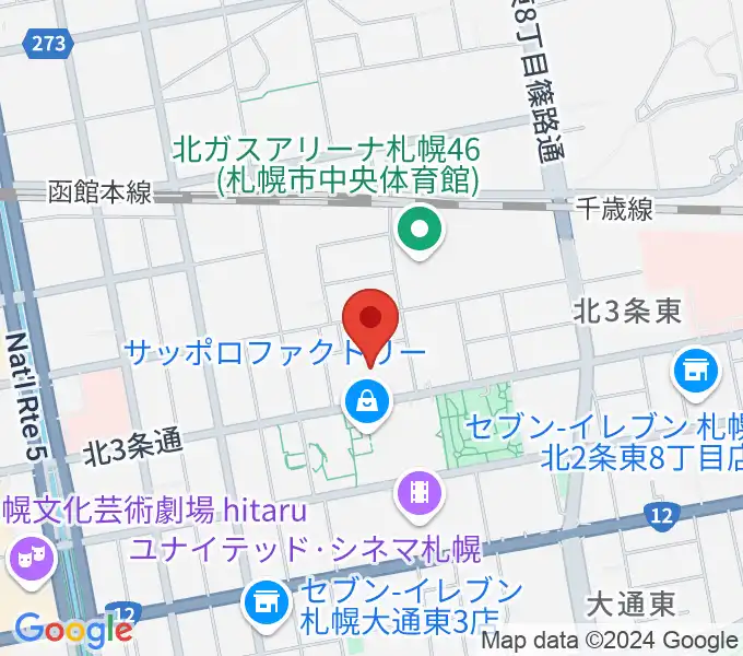 演劇専用小劇場BLOCH (ブロック）の地図