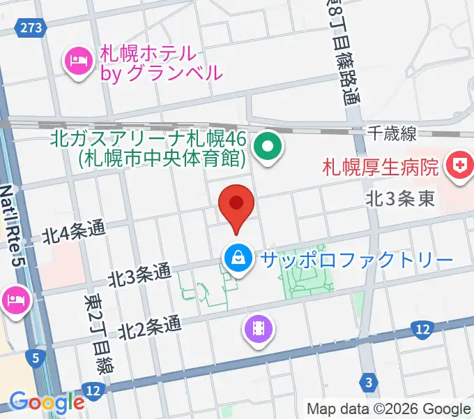 演劇専用小劇場BLOCH (ブロック）の地図