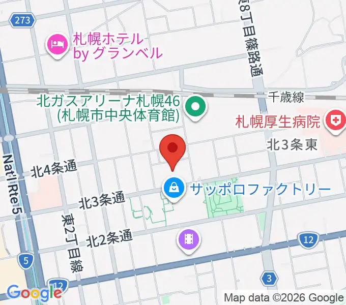 演劇専用小劇場BLOCH (ブロック）の地図