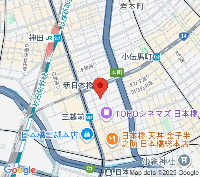 お江戸日本橋亭[休館中]の地図