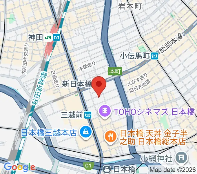 お江戸日本橋亭[休館中]の地図