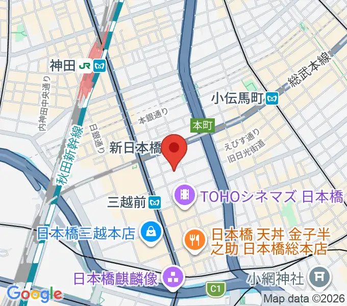 お江戸日本橋亭[休館中]の地図
