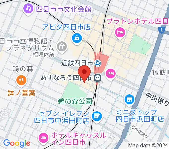 四日市ビージェイの地図