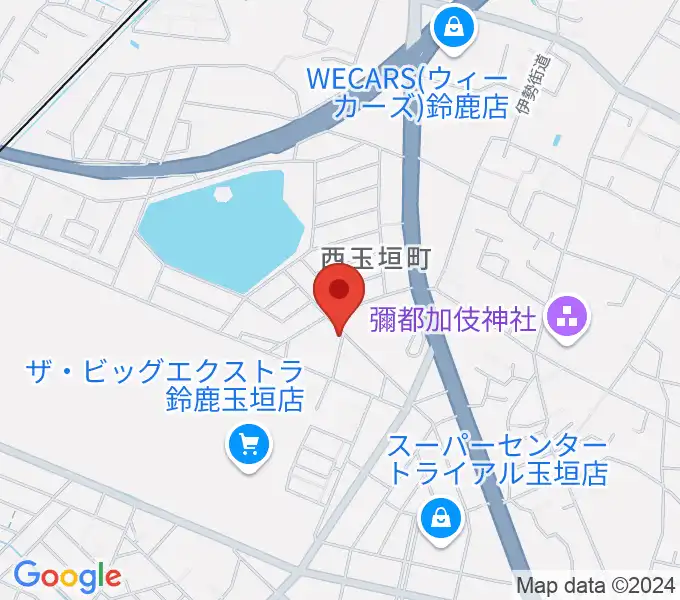 鈴鹿どじはうすの地図