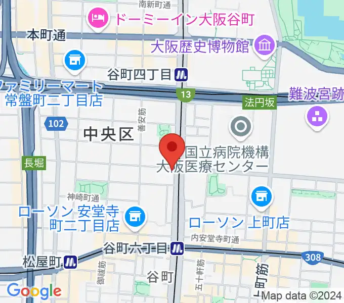 谷町グラバー邸の地図