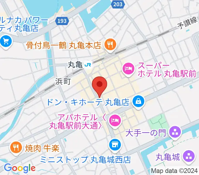 丸亀D'S CLUBの地図