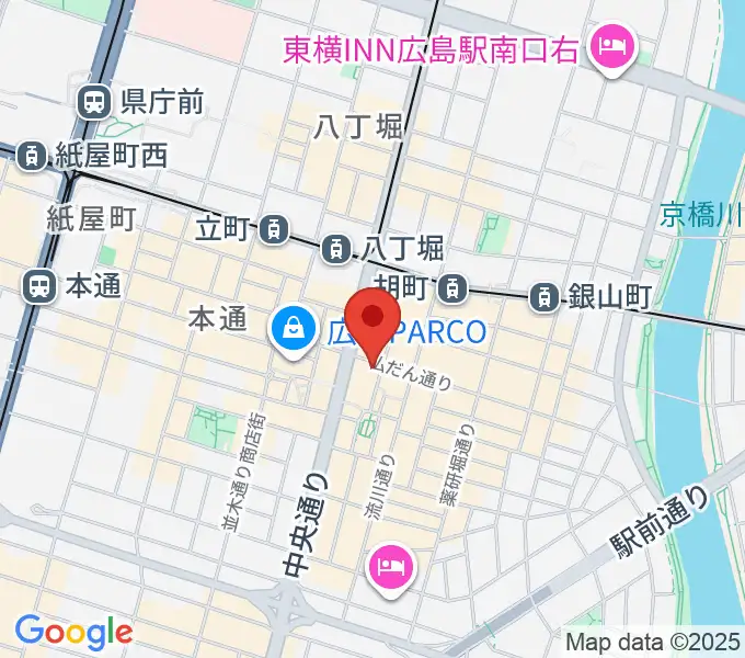 広島スローダウンの地図