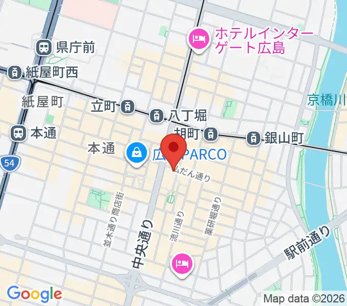 広島スローダウンの地図