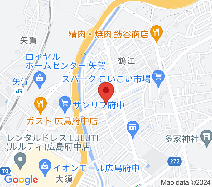 広島ララミュージックの場所