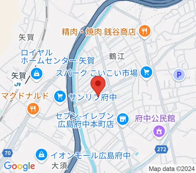 LaLa Musicピアノ教室の地図