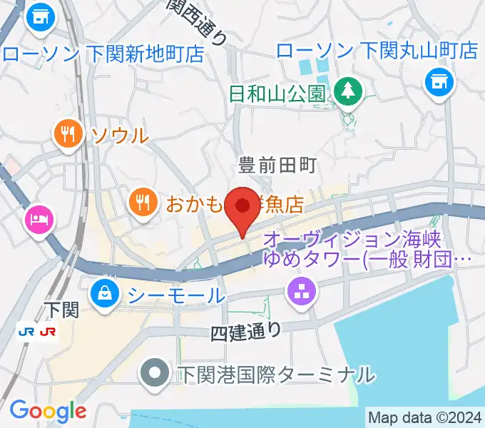 下関レッドラインの地図