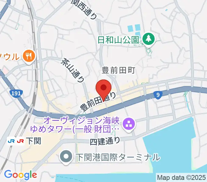 下関レッドラインの地図