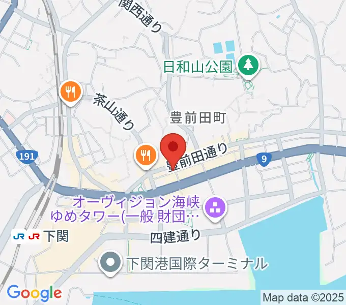 下関レッドラインの地図