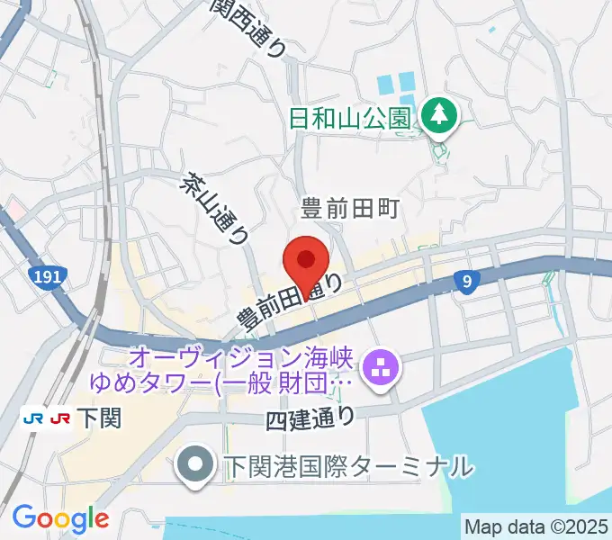 下関レッドラインの地図