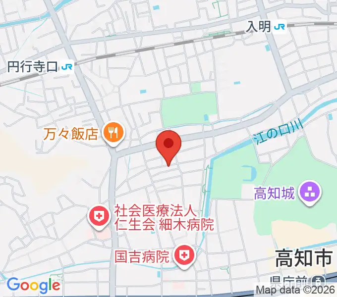 南四国ピアノ販売の地図