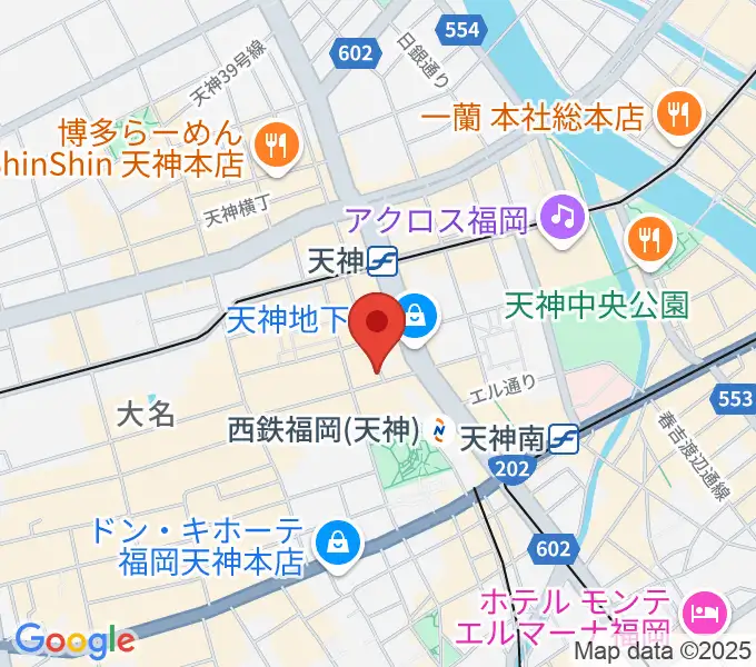 天神 照和の地図