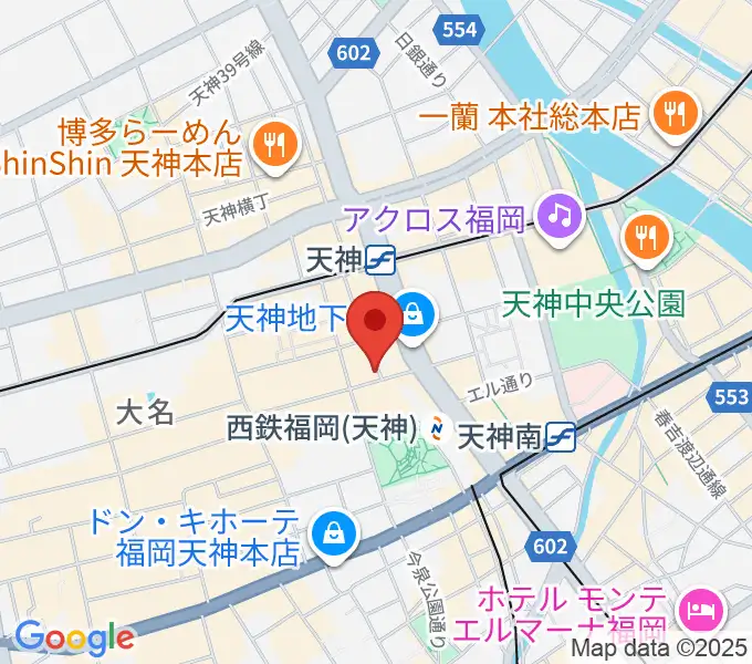 天神 照和の地図