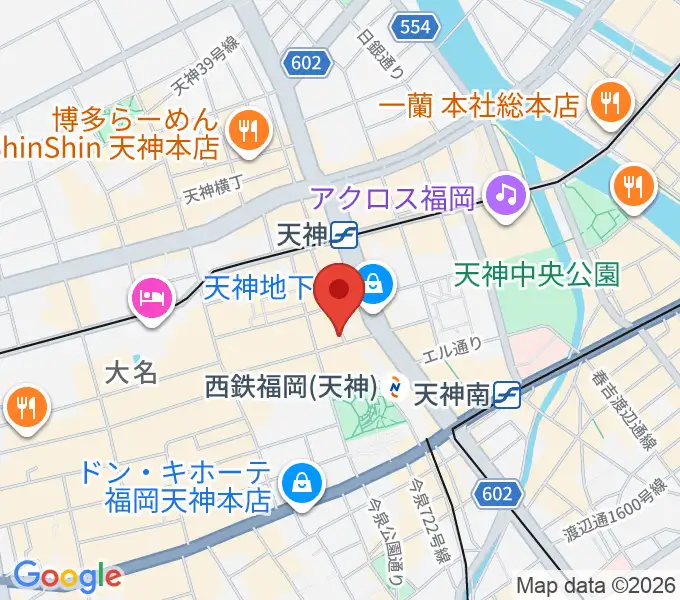 天神 照和の地図