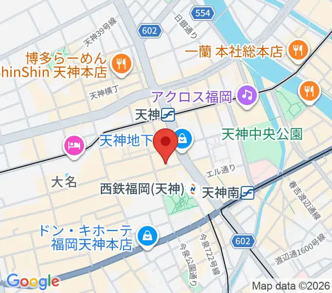 天神 照和の地図