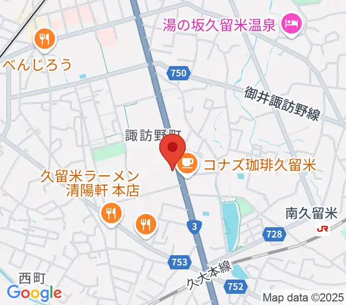 木下楽器店 すわの町本店の地図