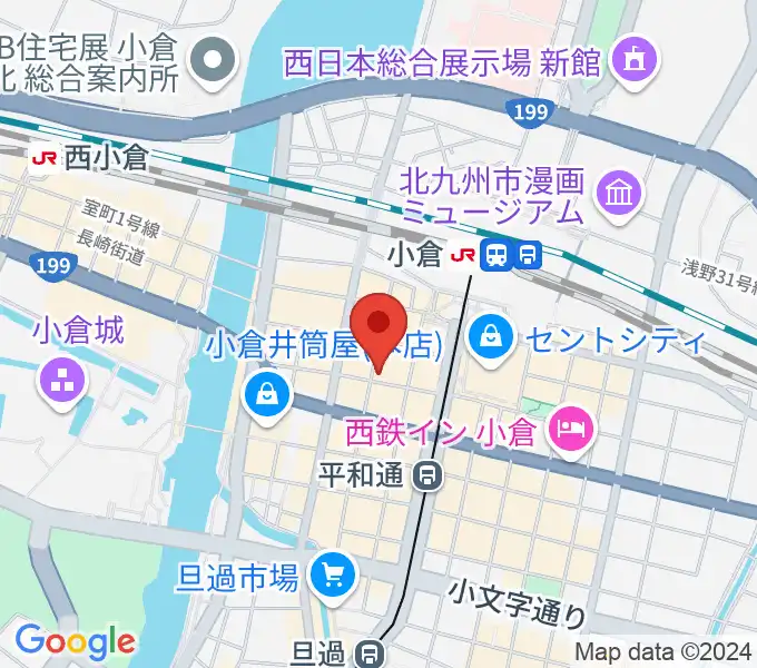 松田楽器店の地図