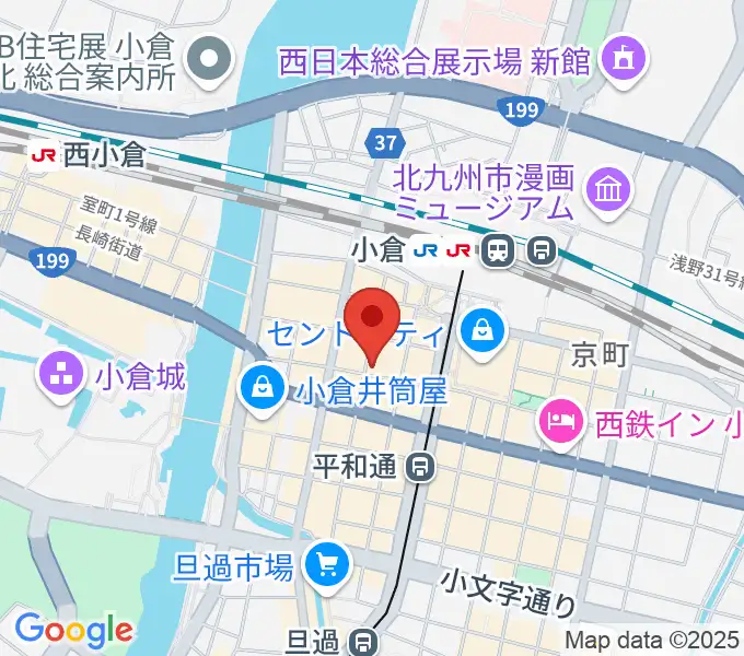 松田楽器店の地図