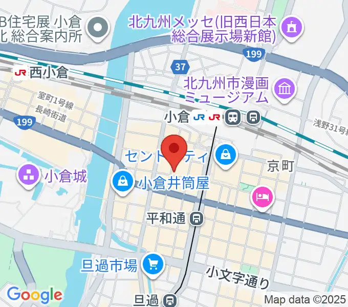 松田楽器店の地図