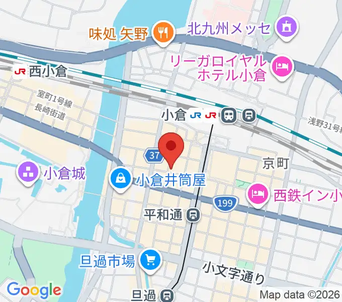 松田楽器店の地図